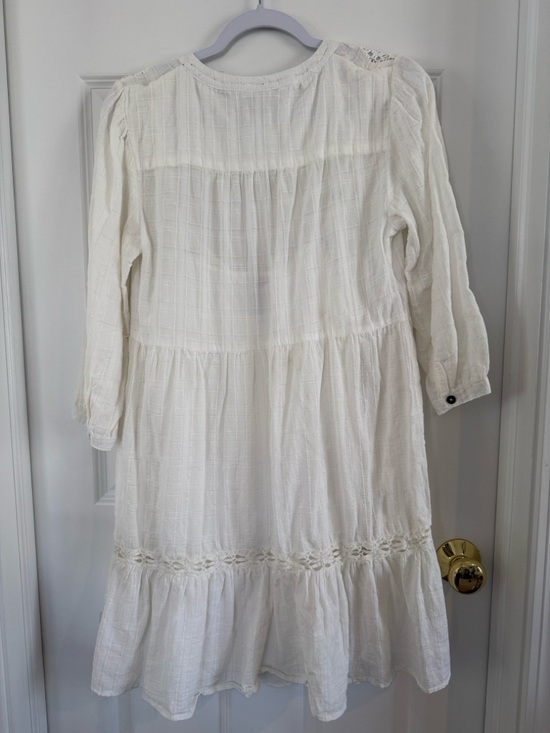 Knox Rose Cotton White Dress Crochet detail Size M - Picture 2 of 8